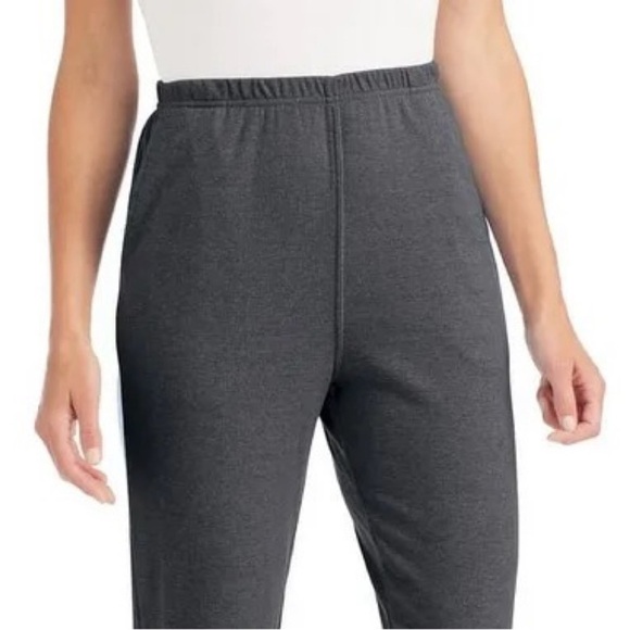 BLAIR • Women's Charcoal Heather Grey Essential Knit Pull-On Sweat Pants - Picture 5 of 6